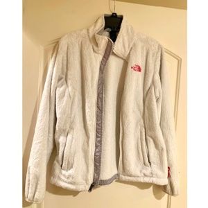 The North Face White Faux Fur Jacket
